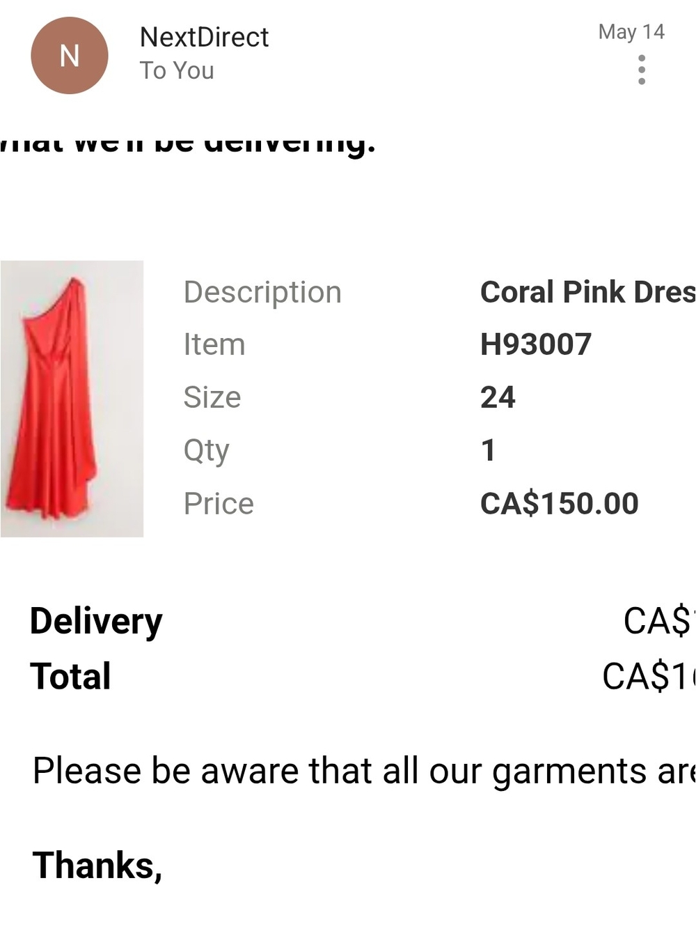 Coral Pink One-Shoulder Maxi Dress